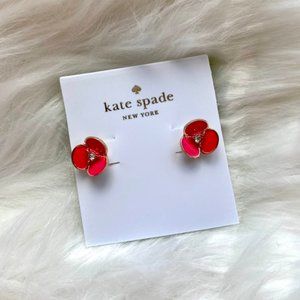 SOLD NEW Kate Spade Flower Stud Earrings - Pink